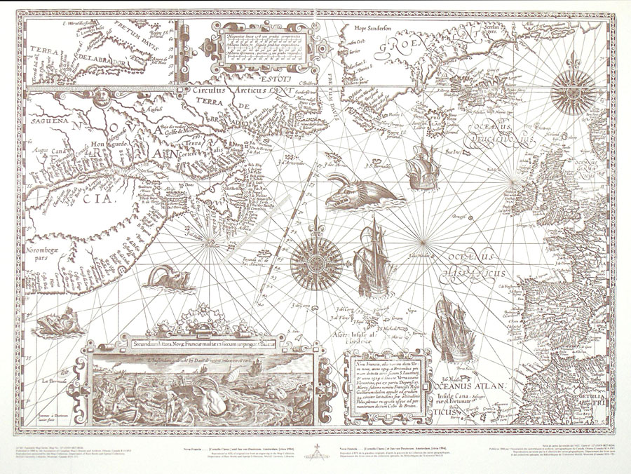 Nova Francia
[Cornelis Claesz] and Jan van Deutecum 
  1594 